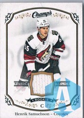 2015-16 Upper Deck Champ's Rookie Jerseys #J-HS Henrik Samuelsson